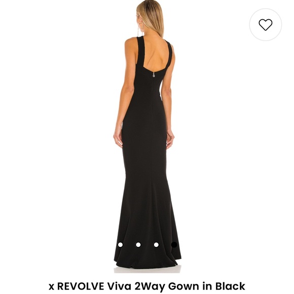 2 way black gown - Picture 3 of 5